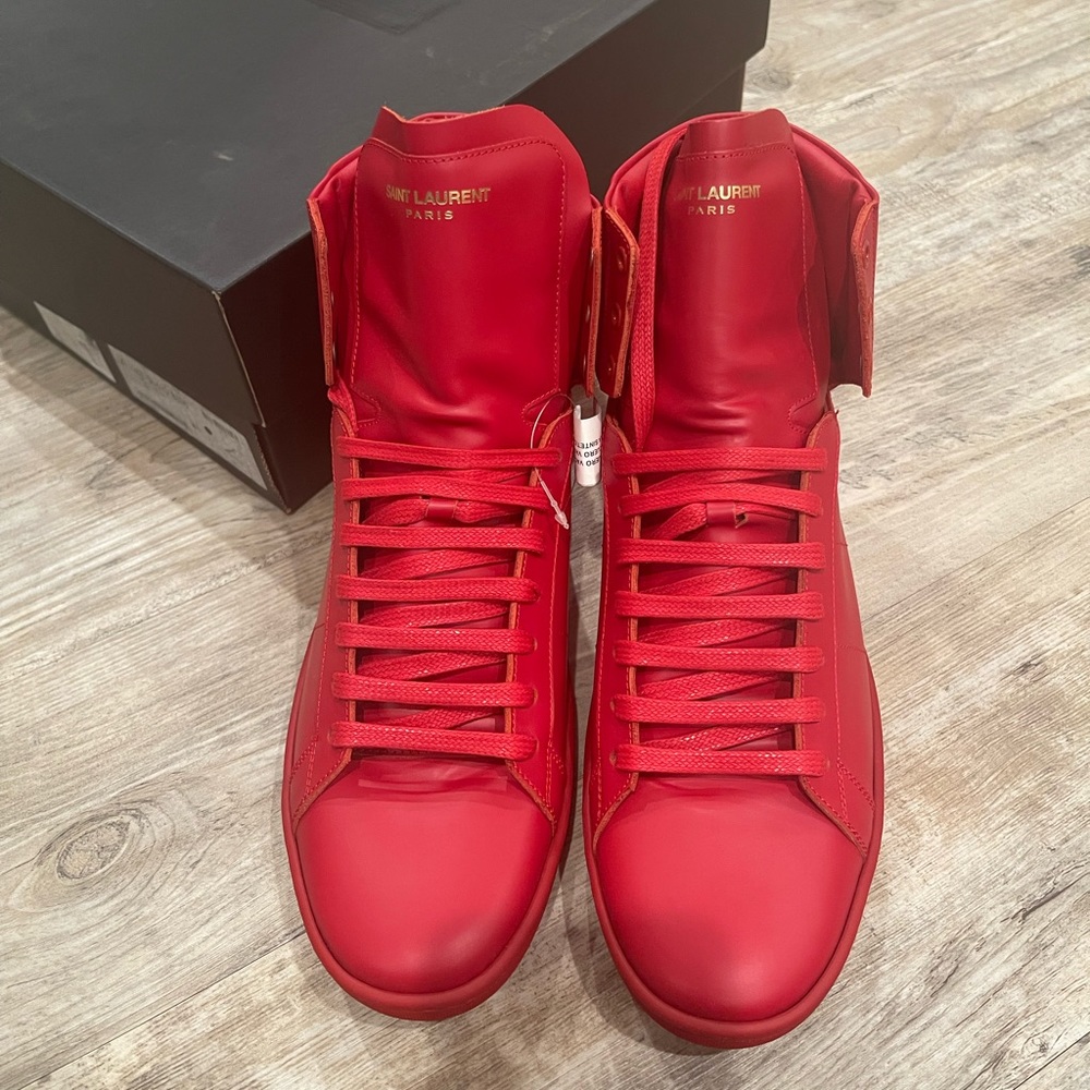 YSL/SLP MEN HIGH TOP SNEAKER